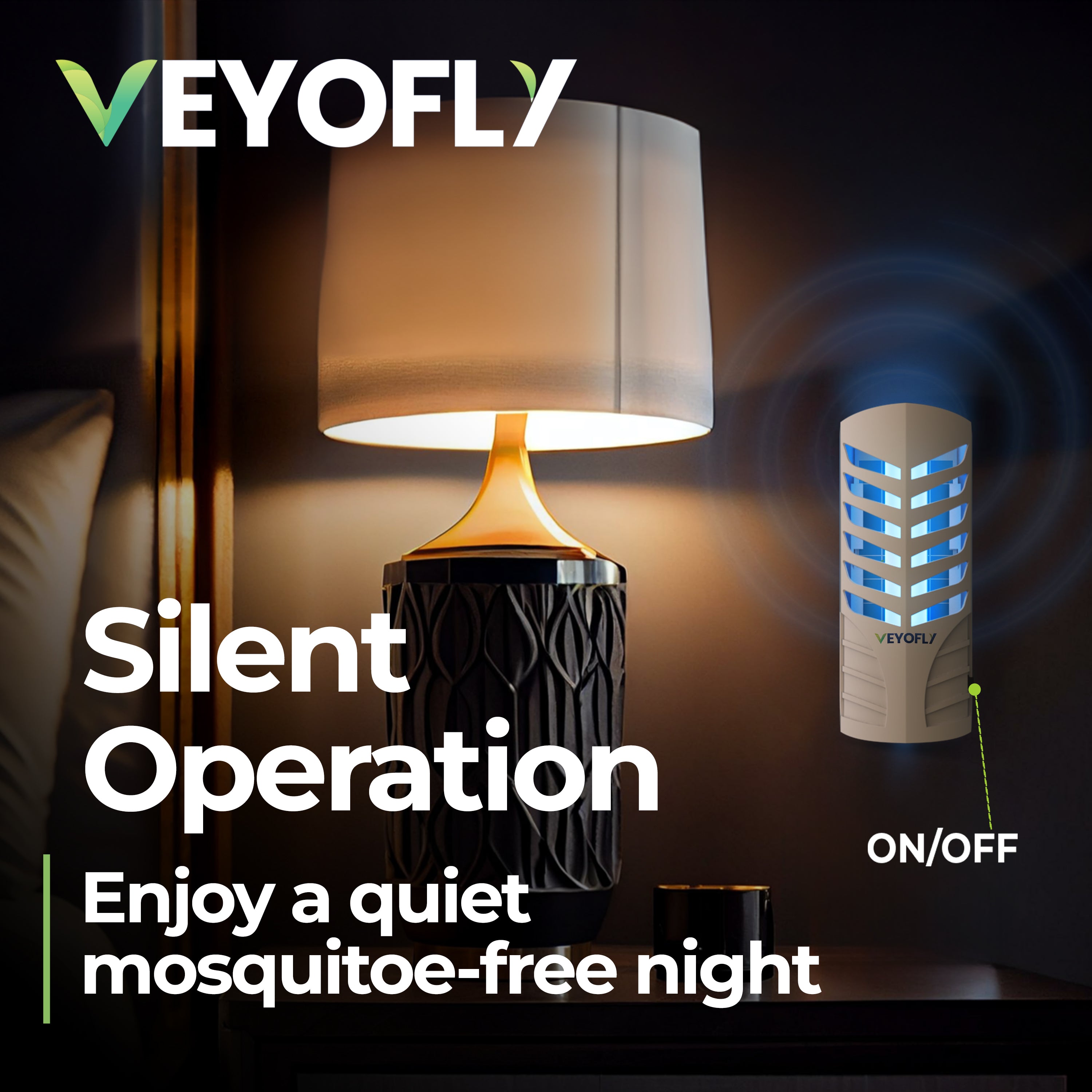 VEYOFLY Fruit Fly Trap Indoor, HouseFly Trap VF02 - Kit 1x Device + 3x Refills
